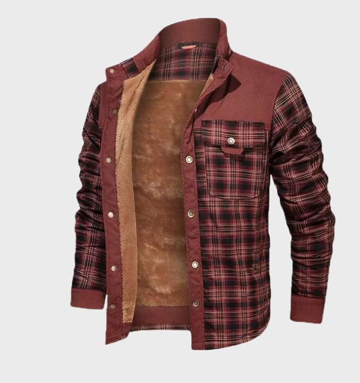 Veste en Flanelle Doublée Polaire pour Hommes