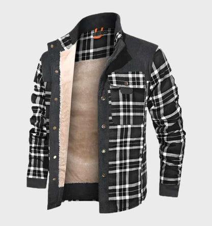 Veste en Flanelle Doublée Polaire pour Hommes