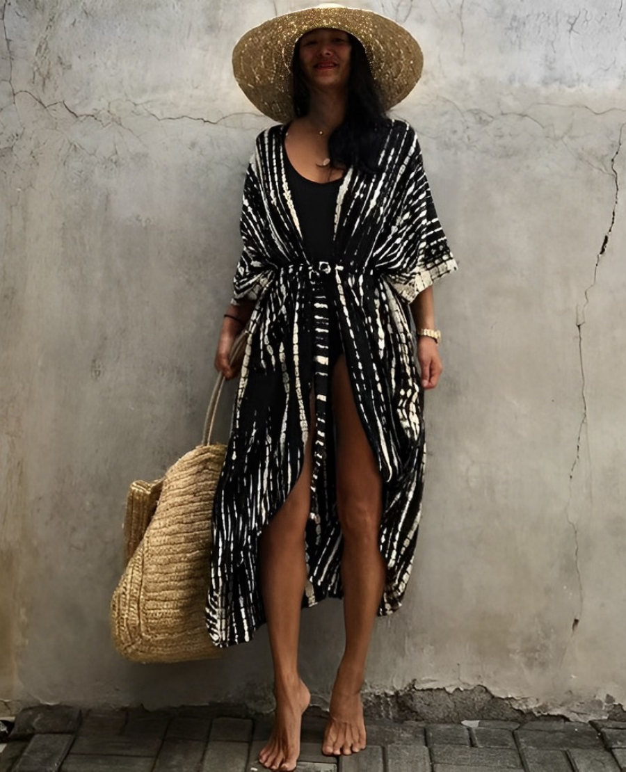 Robe Kimono Style Bohème Élégante Femme