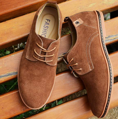 Chaussures en Daim à Lacets Élégantes pour Homme