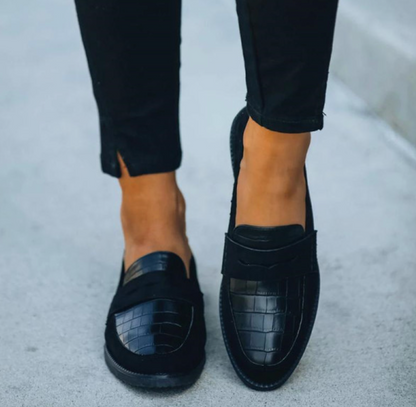 Mocassins Classiques à Bout Ronde pour Femmes