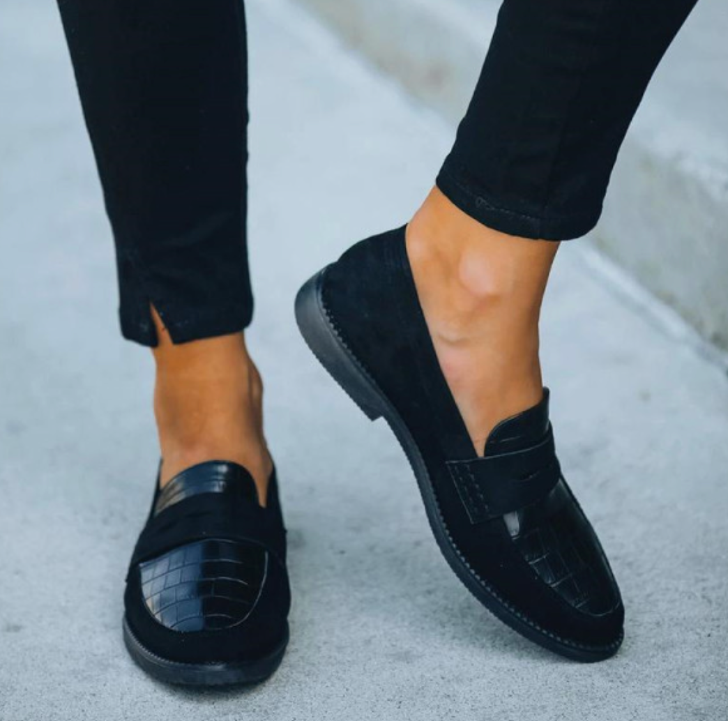 Mocassins Classiques à Bout Ronde pour Femmes