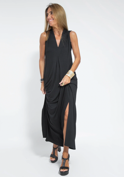 Ensemble Élégant Robe Maxi et Gilet Femmes