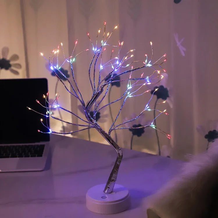 Lampe de Nuit à Branche LED Festive de Table