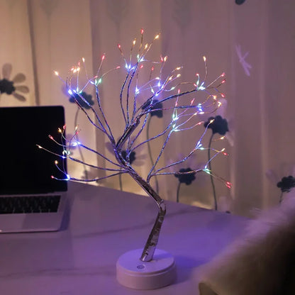 Lampe de Nuit à Branche LED Festive de Table