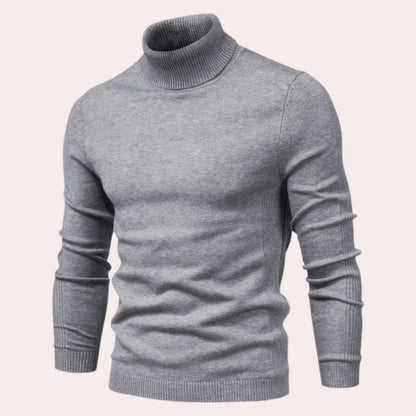 Col Roulé Tricot Doux Homme Essentiel