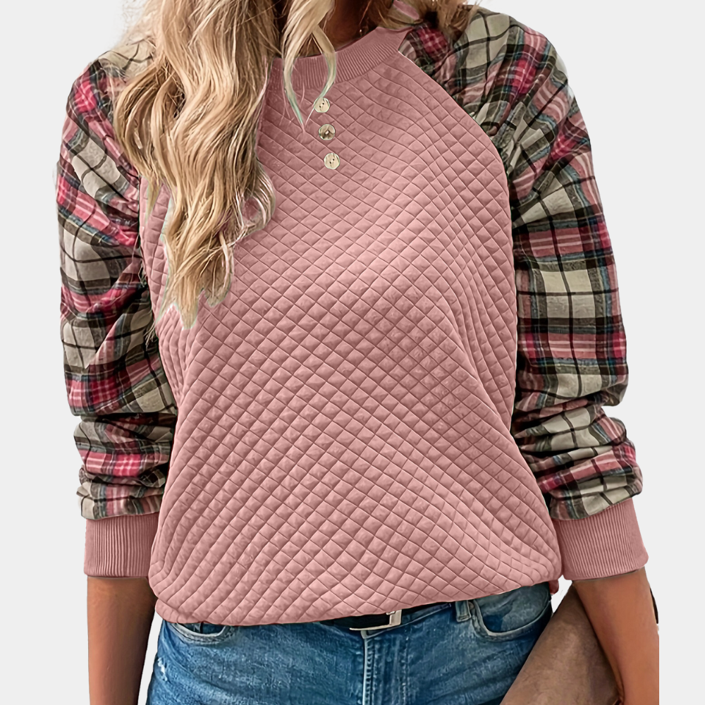 Pull Femme Rembourré Col Rond Luxe