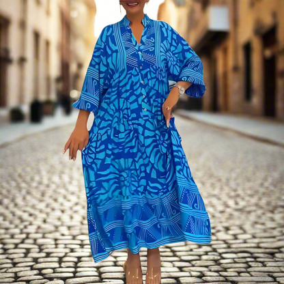 Robe décontractée ample imprimée pour femme