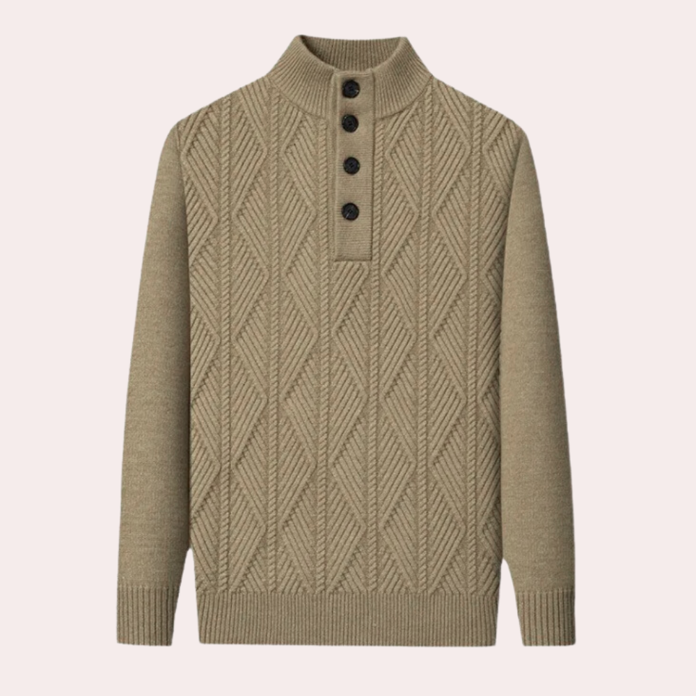 Pull en Tricot à Col Rond Elégant pour Homme