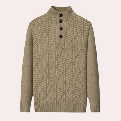 Pull en Tricot à Col Rond Elégant pour Homme