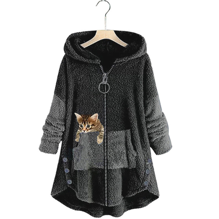 Manteau En Peluche Chouette et Amusant Femmes