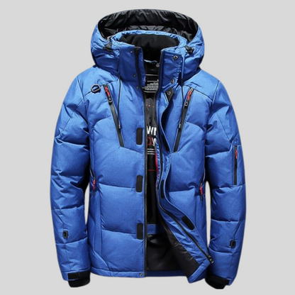 Veste Puffer Matelassée à Col Ronde Haut Hommes