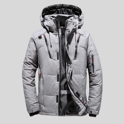 Veste Puffer Matelassée à Col Ronde Haut Hommes