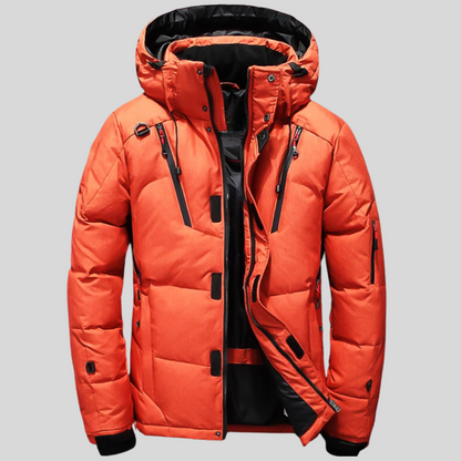 Veste Puffer Matelassée à Col Ronde Haut Hommes