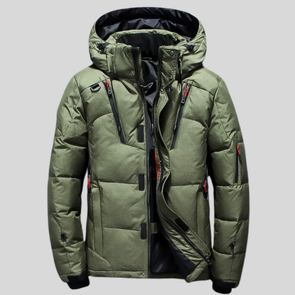 Veste Puffer Matelassée à Col Ronde Haut Hommes