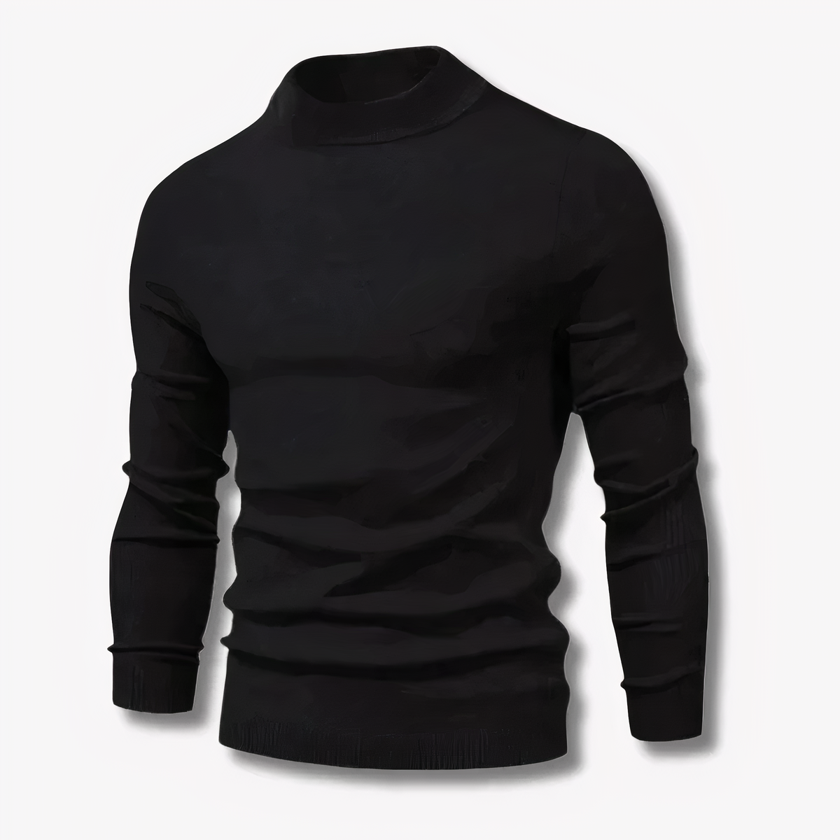 Pull Ajusté à Col Rond Stylé pour Hommes