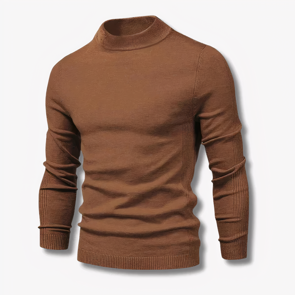 Pull Ajusté à Col Rond Stylé pour Hommes