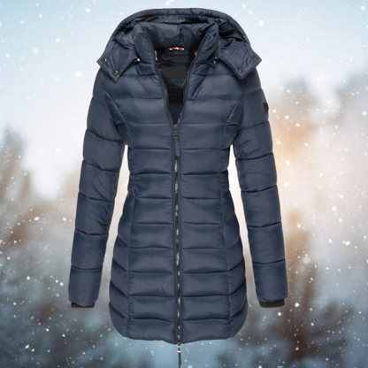 Veste d’Hiver Luxueuse à Capuche pour Femme