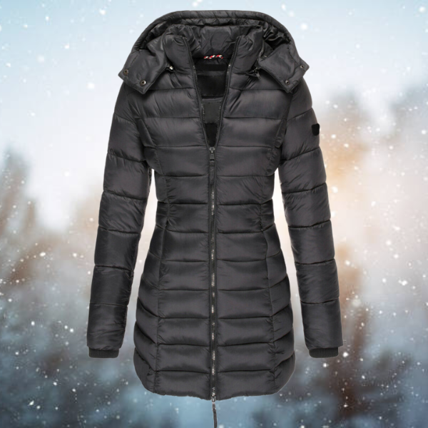 Veste d’Hiver Luxueuse à Capuche pour Femme