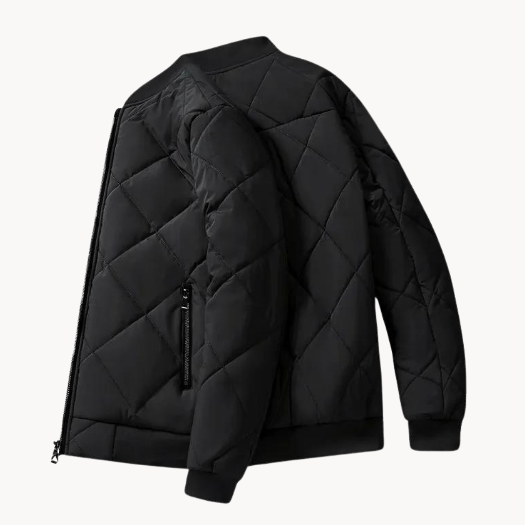 Veste D'hiver Matelassée Chaude Zippée pour Homme