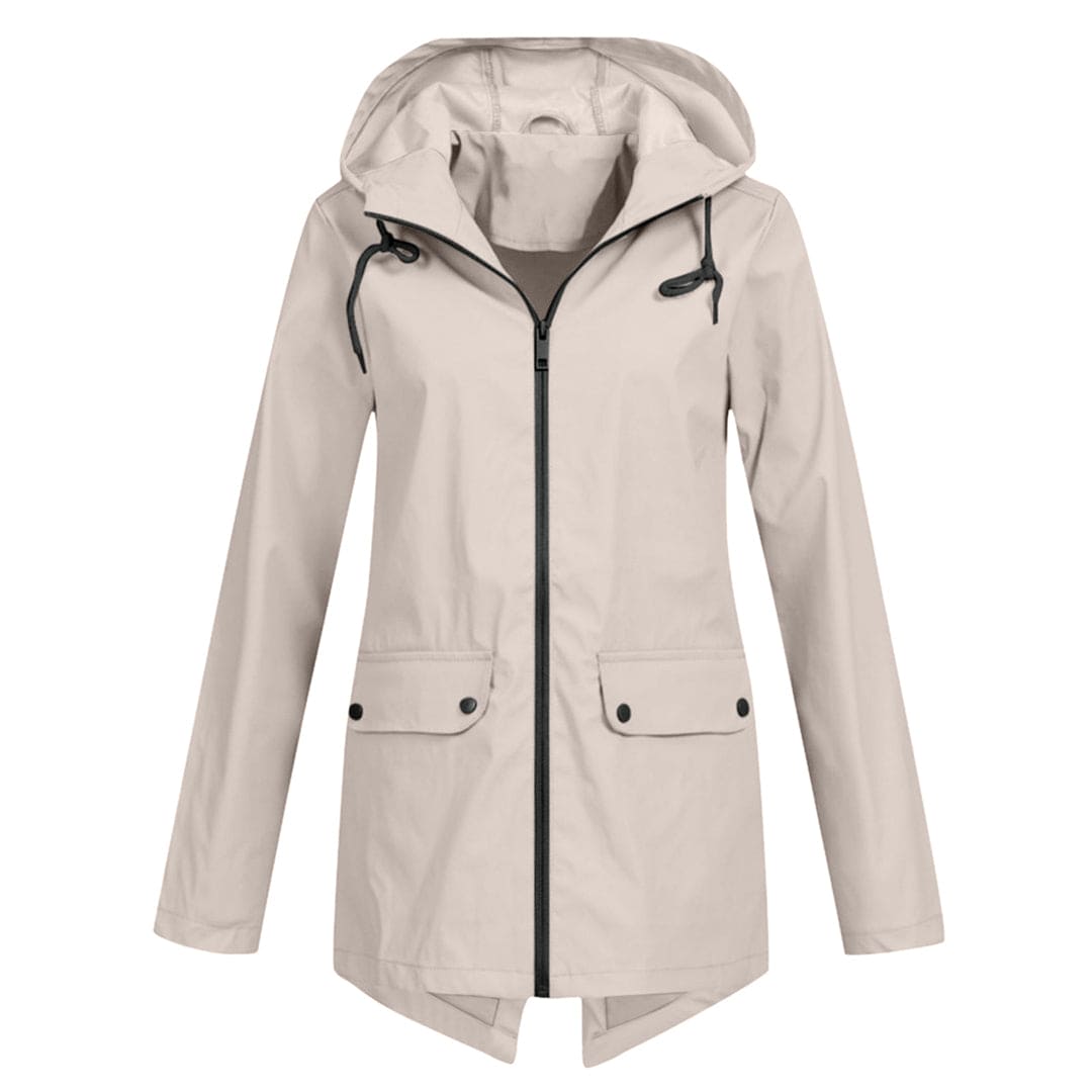 Manteau Moderne Imperméable Léger à Capuche pour Femme