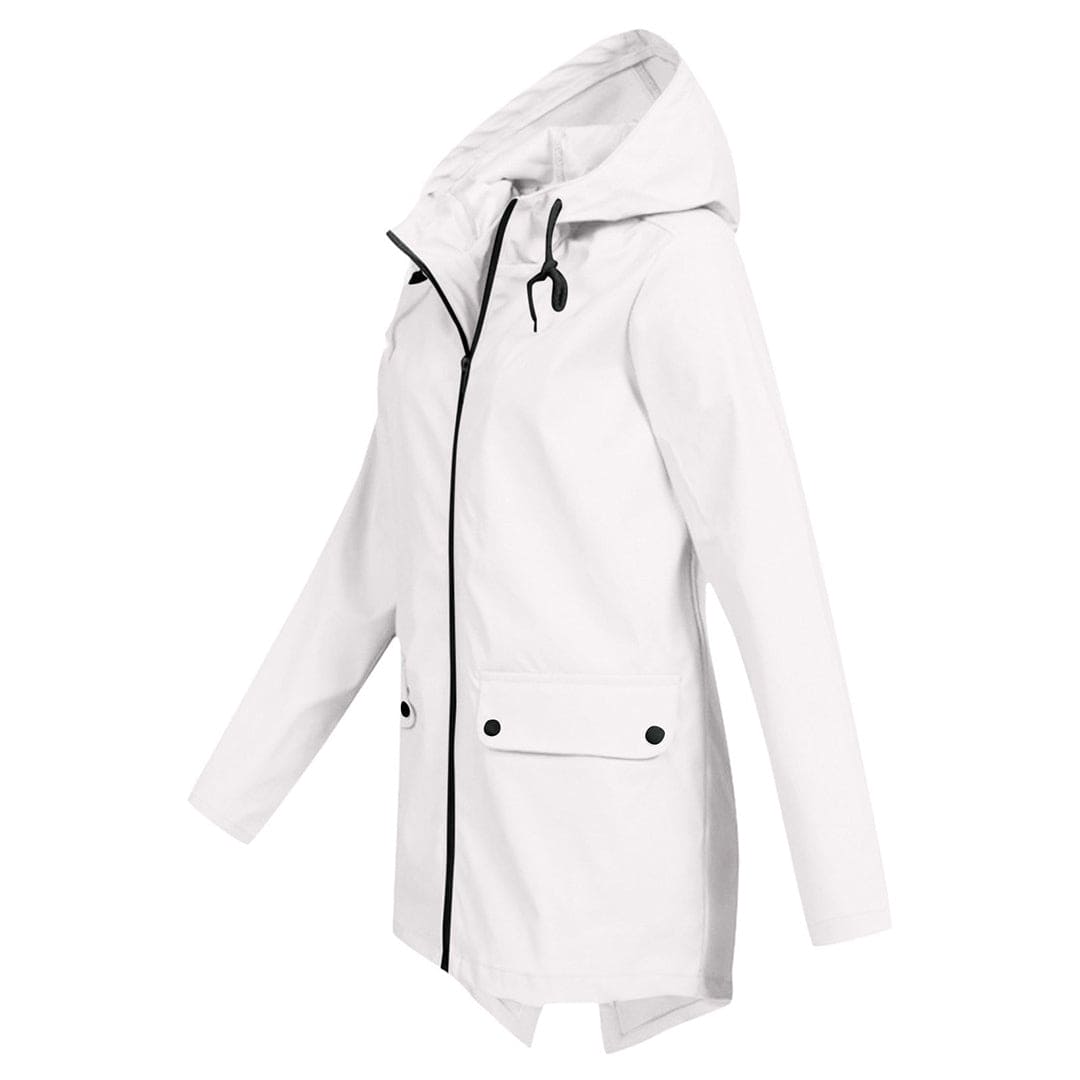 Manteau Moderne Imperméable Léger à Capuche pour Femme