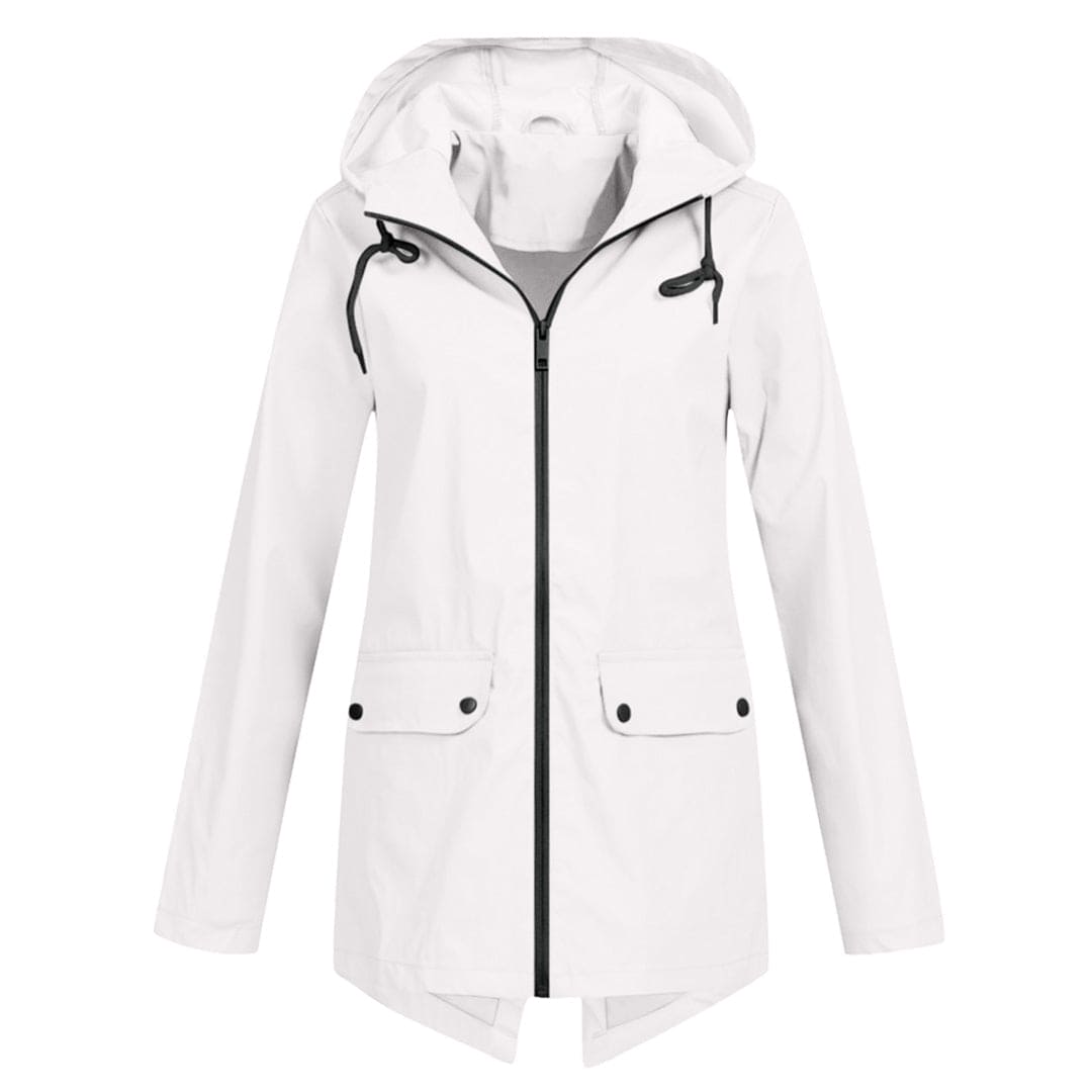 Manteau Moderne Imperméable Léger à Capuche pour Femme