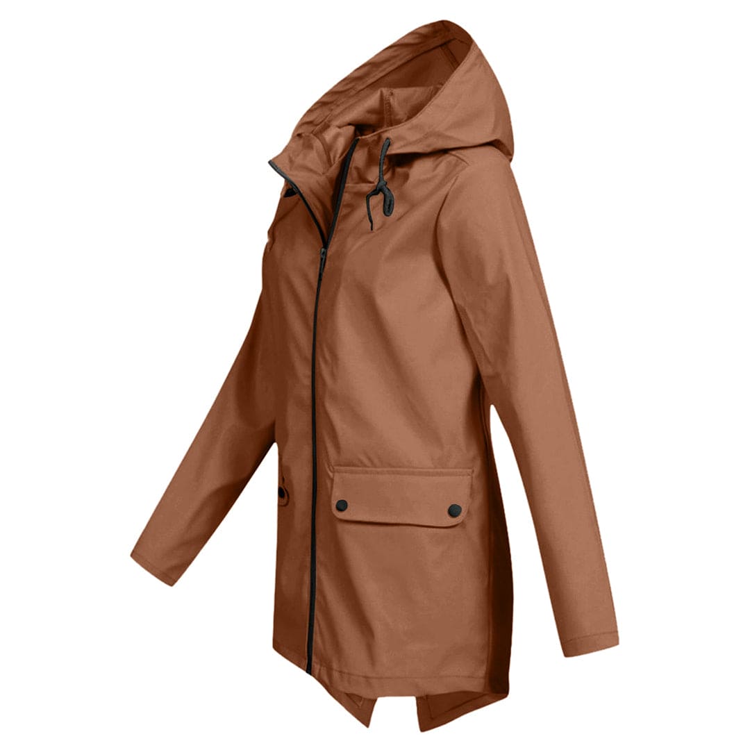 Manteau Moderne Imperméable Léger à Capuche pour Femme