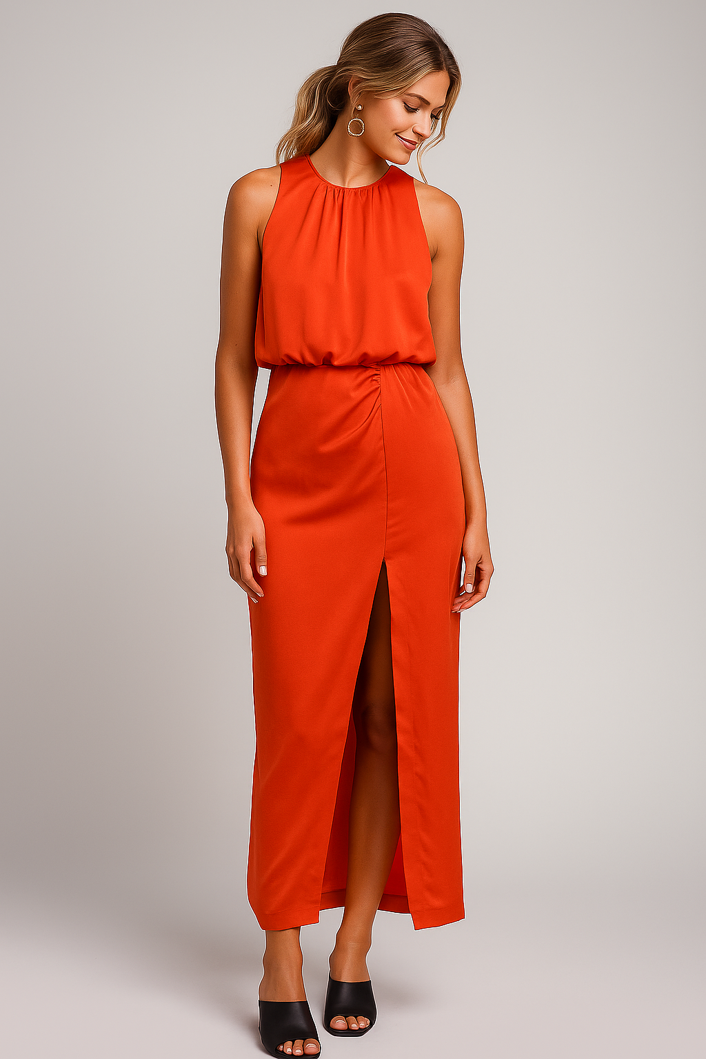 Robe d'été fluide avec charme élégant