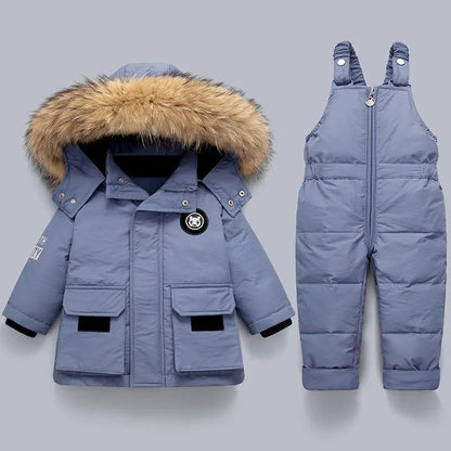 Ensemble Manteau et Combinaison Confortable Enfants