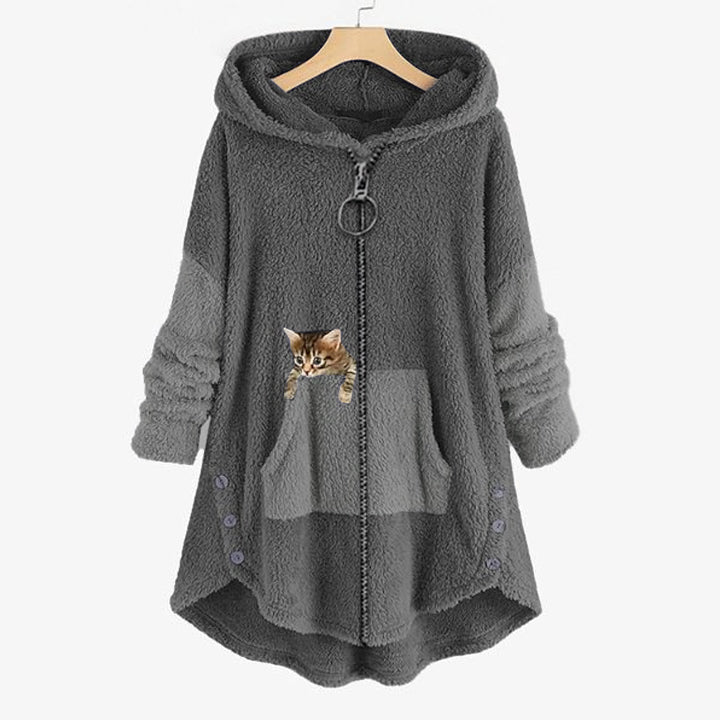 Manteau En Peluche Chouette et Amusant Femmes