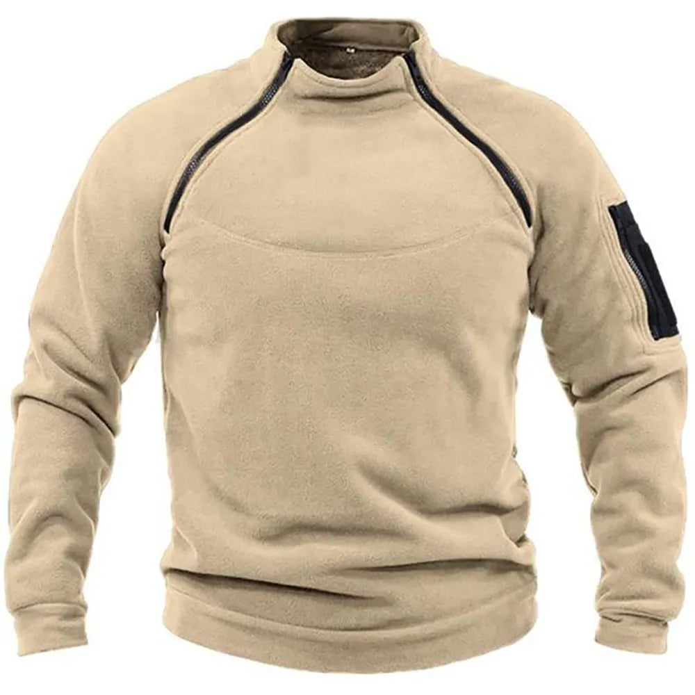 Pull Ajusté à Col Haut Moderne pour Hommes