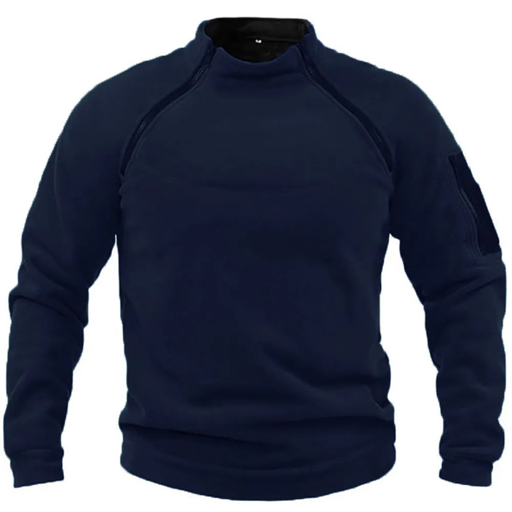 Pull Ajusté à Col Haut Moderne pour Hommes