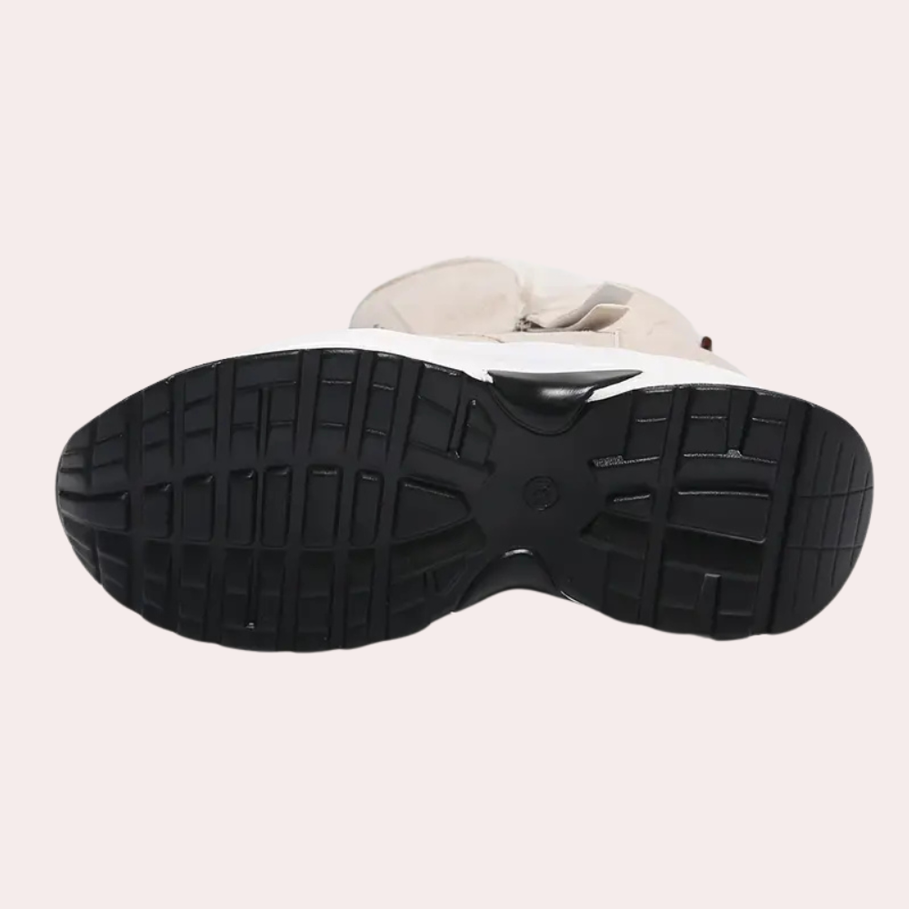 Bottes Hautes en Daim Doublées de Fourrure pour Femmes