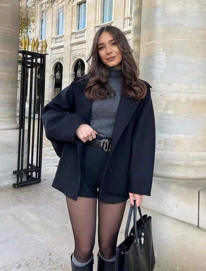 Manteau douillet exquis surdimensionné pour femmes