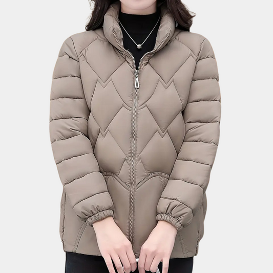 Veste Matelassée pour Femme Moderne et Chic avec Col Montant