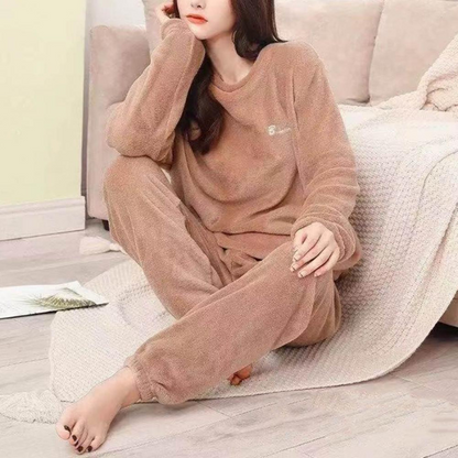 Ensemble Pyjama Chandail Fleece Stylé pour Femmes