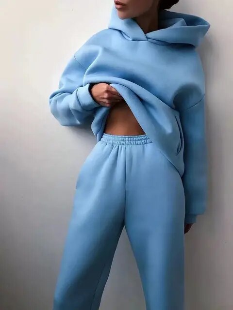 Ensemble Sweat à Capuche et Pantalon de Jogging Femmes