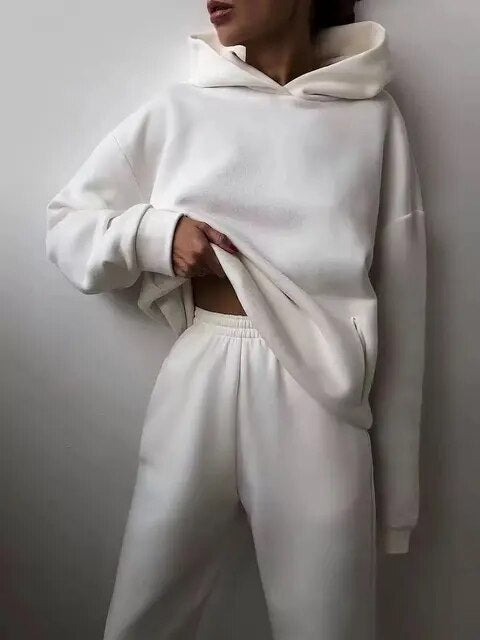 Ensemble Sweat à Capuche et Pantalon de Jogging Femmes