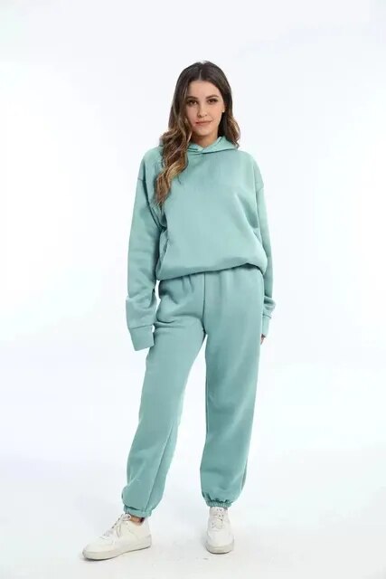 Ensemble Sweat à Capuche et Pantalon de Jogging Femmes