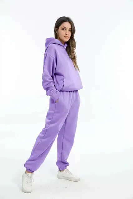 Ensemble Sweat à Capuche et Pantalon de Jogging Femmes