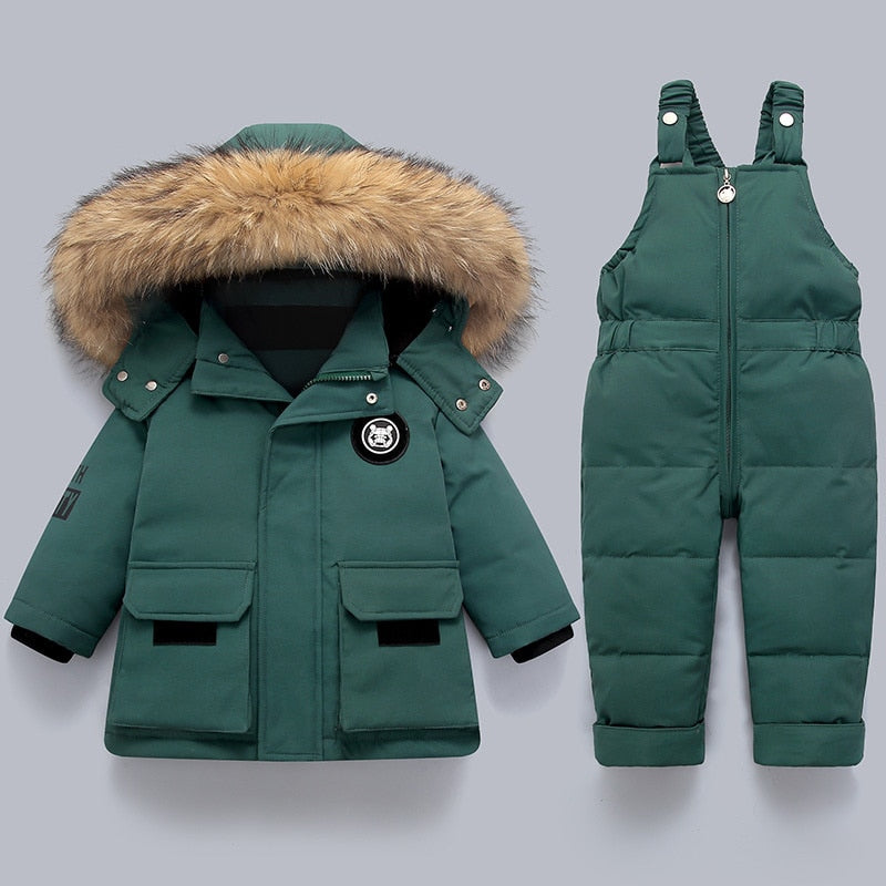 Ensemble Manteau et Combinaison Confortable Enfants