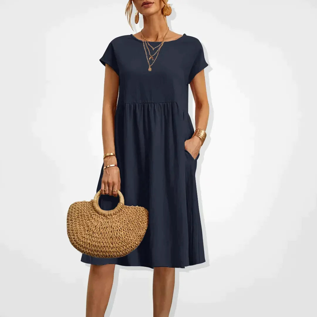 Robe Midi Légère et Ample pour Femmes