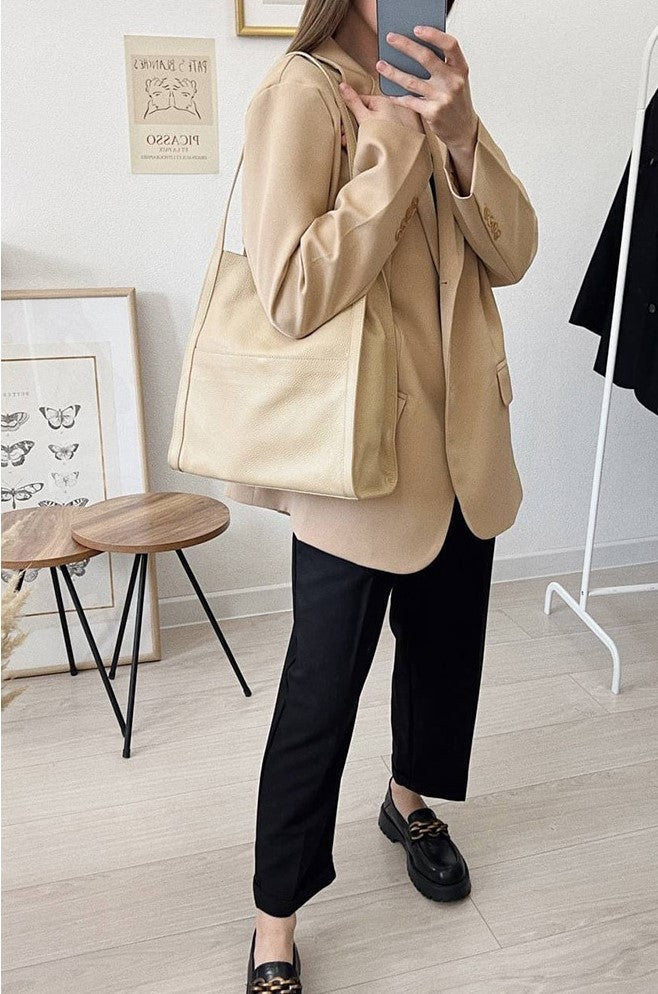 Sac à Épaule en Cuir Chic d'Automne Femmes