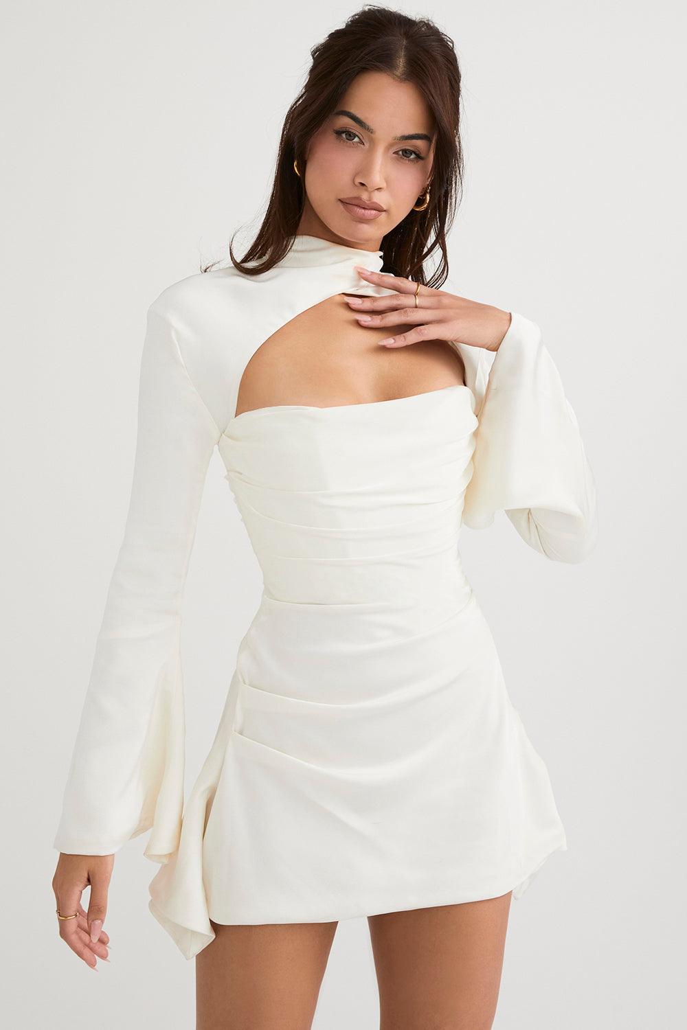 Robe Corset Mini à Encolure Carrée Époustouflante pour Femme