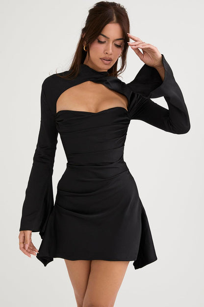 Robe Corset Mini à Encolure Carrée Époustouflante pour Femme