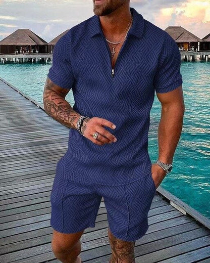 Ensemble Polo et Short Stylé Deux Pièces Homme