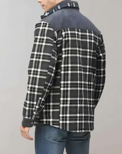 Veste en Flanelle Doublée Polaire pour Hommes