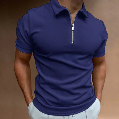 Polo zippé haut de gamme pour hommes