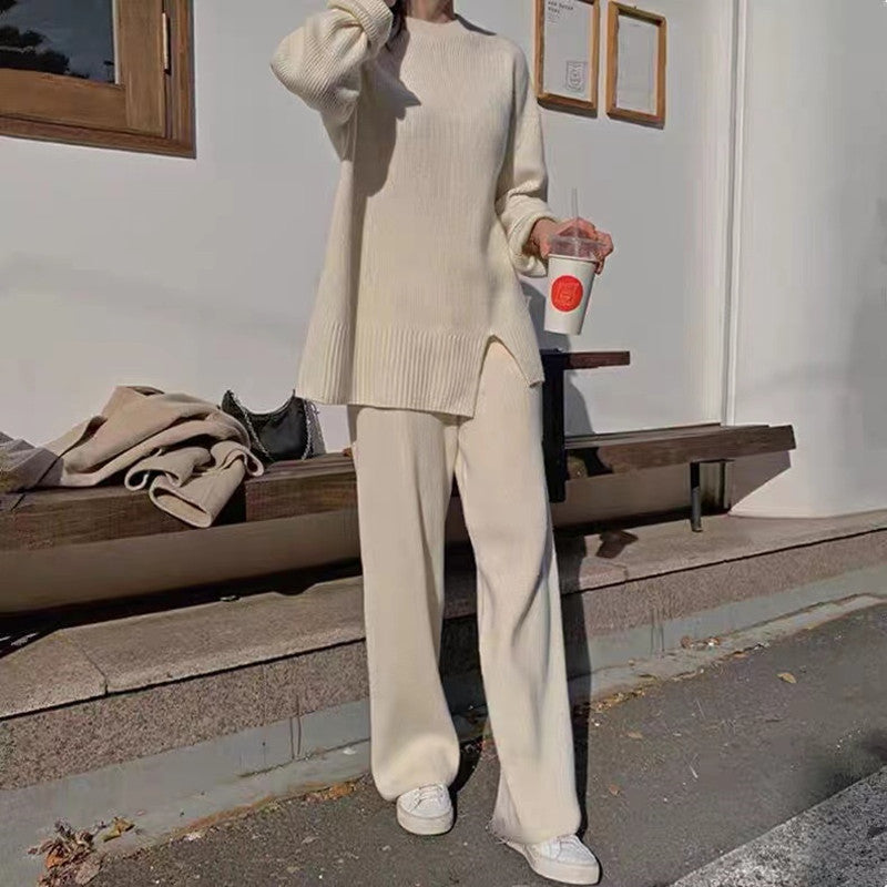 Ensemble Décontracté Pull Ample Et Pantalon Stylé pour Femme